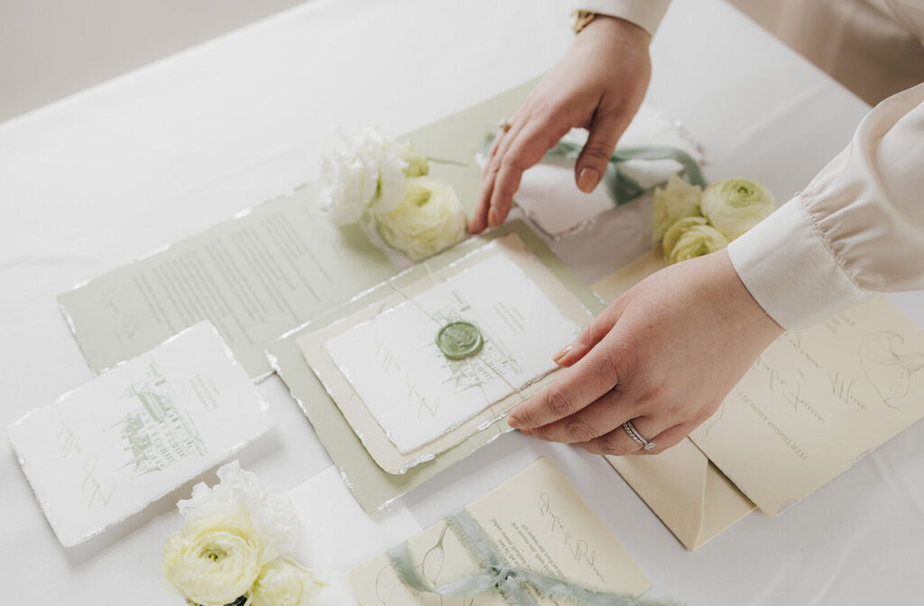 Individuelle Hochzeitspapeterie, passend zur Hochzeitslocation mit Illustration